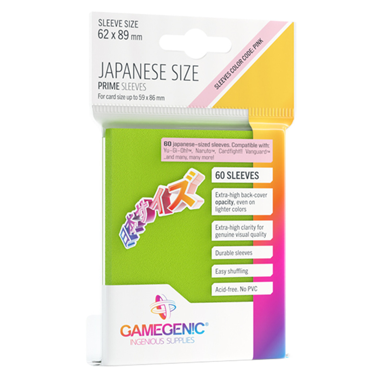 Аксессуары Gamegenic: Lime Prime Sleeves - Japanese Size (60ct)
Аксессуары Gamegenic: Lime Prime Sleeves - Japanese Size (60ct)