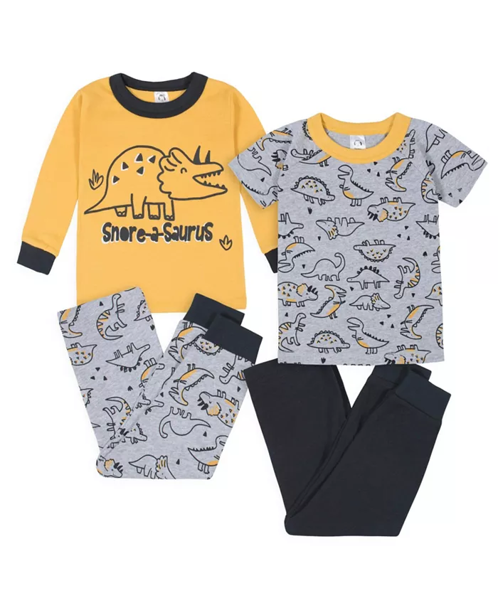 Детский пижамный комплект для мальчиков Snug Fit из хлопка, 4 предмета Gerber, желтый
Детский пижамный комплект для мальчиков Snug Fit из хлопка, 4 предмета Gerber, желтый