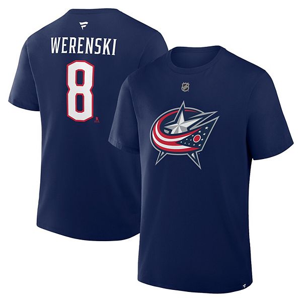 Футболка с именем и номером Zach Werenski Columbus Blue Jackets Fanatics
Футболка с именем и номером Zach Werenski Columbus Blue Jackets Fanatics