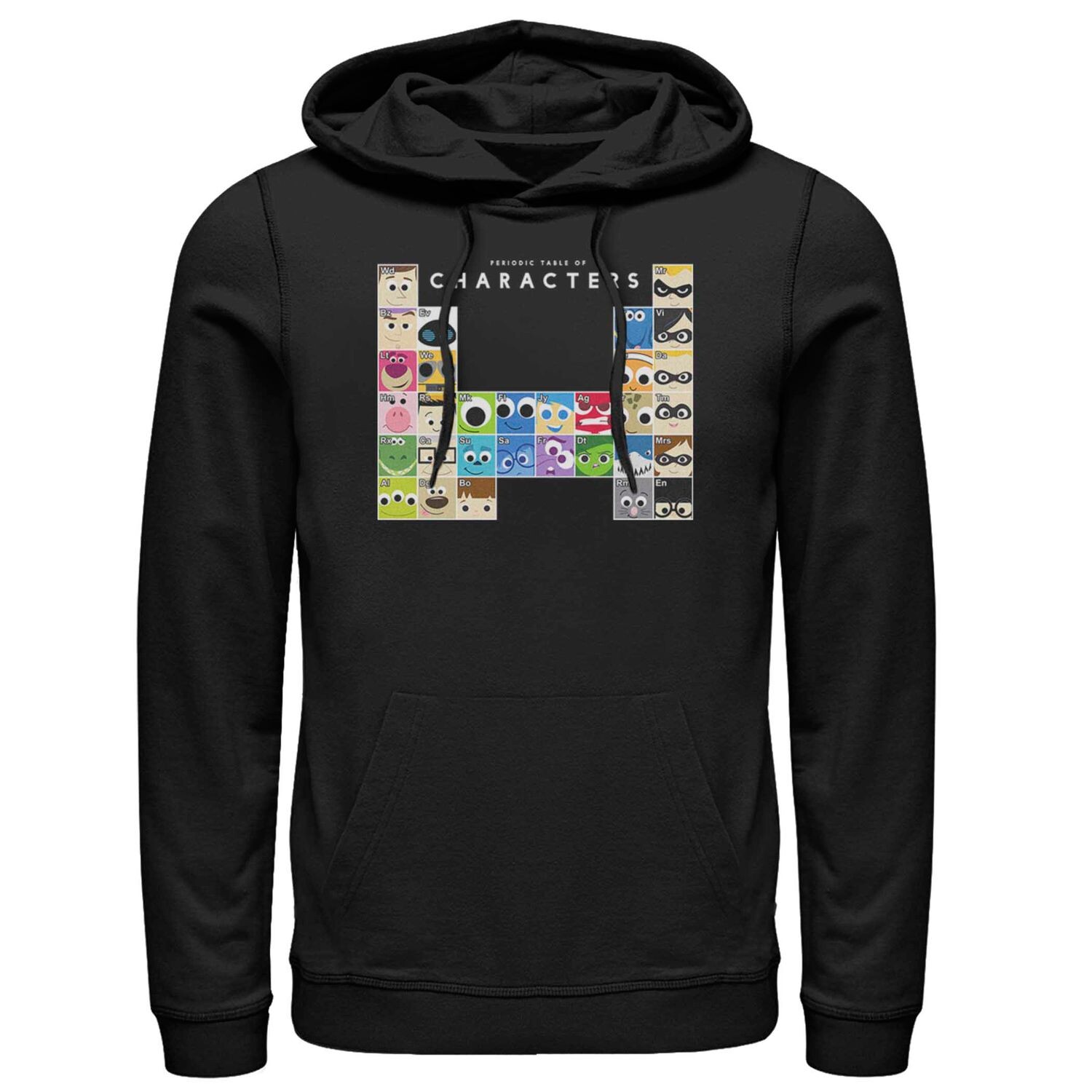 Мужская толстовка с капюшоном из периодической таблицы персонажей Disney Pixar Licensed Character
Мужская толстовка с капюшоном из периодической таблицы персонажей Disney Pixar Licensed Character