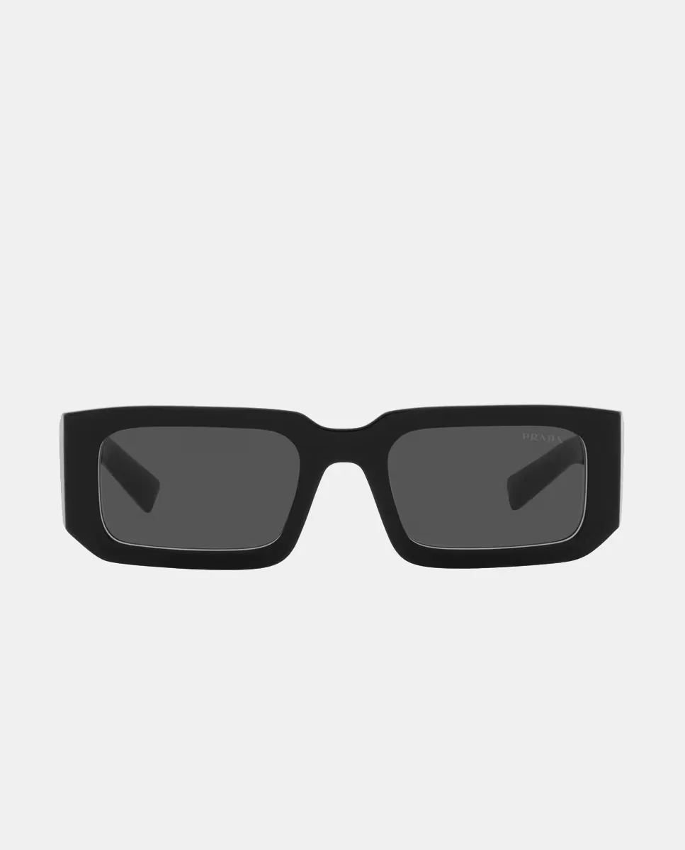 Мужские прямоугольные солнцезащитные очки из ацетата черного цвета Prada
Мужские прямоугольные солнцезащитные очки из ацетата черного цвета Prada