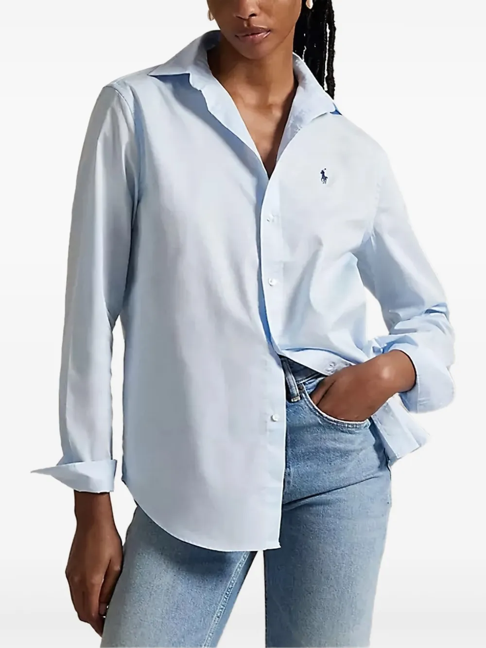 Рубашка с длинными рукавами и вышивкой логотипа Polo Ralph Lauren, синий
Рубашка с длинными рукавами и вышивкой логотипа Polo Ralph Lauren, синий