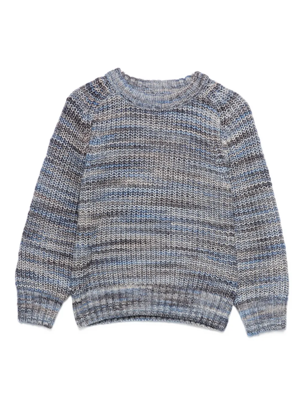 Вязаный джемпер в полоску с круглым вырезом Molo, синий
Вязаный джемпер в полоску с круглым вырезом Molo, синий