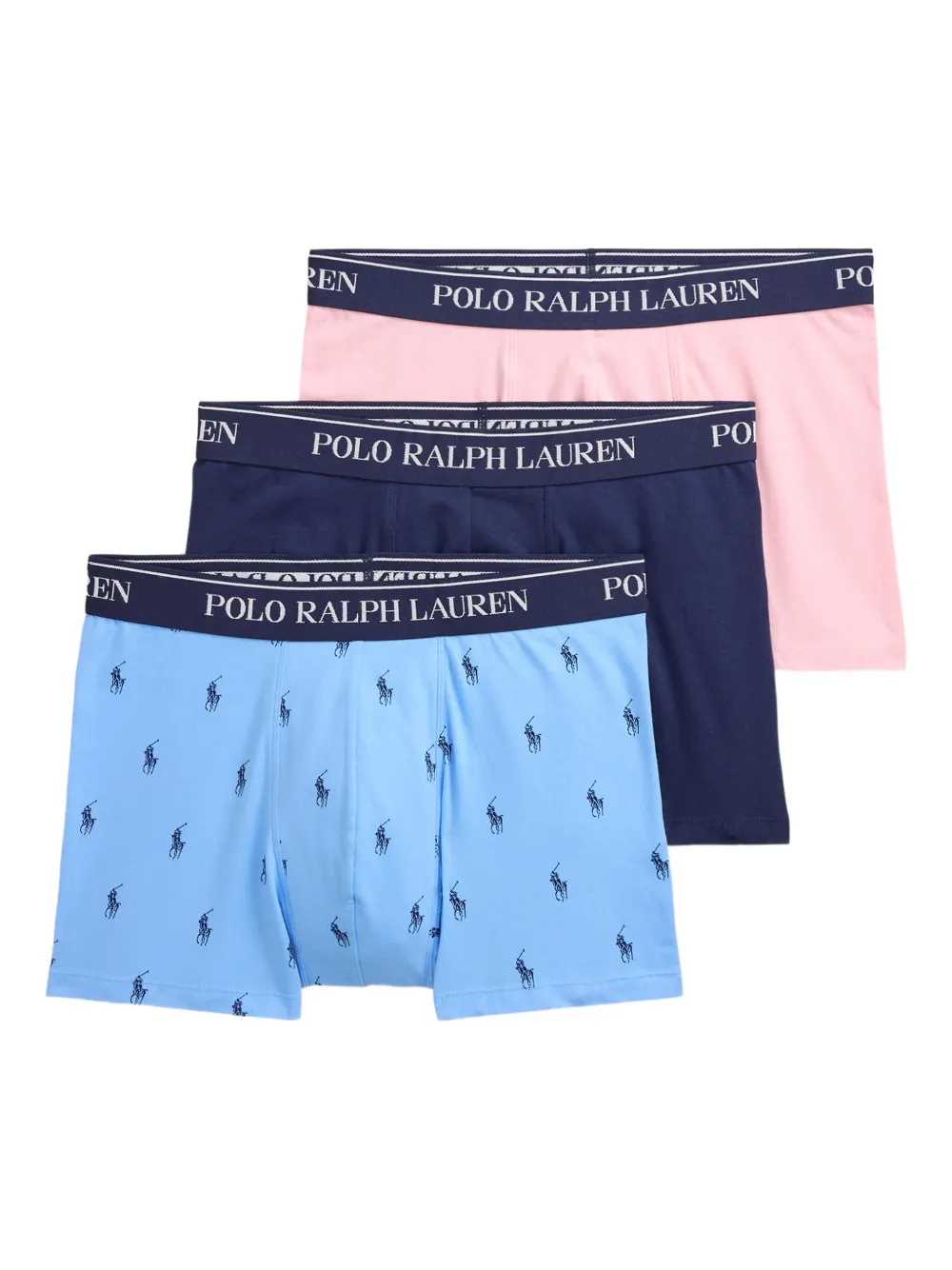 Комплект из трех боксеров с логотипом Polo Ralph Lauren, синий
Комплект из трех боксеров с логотипом Polo Ralph Lauren, синий