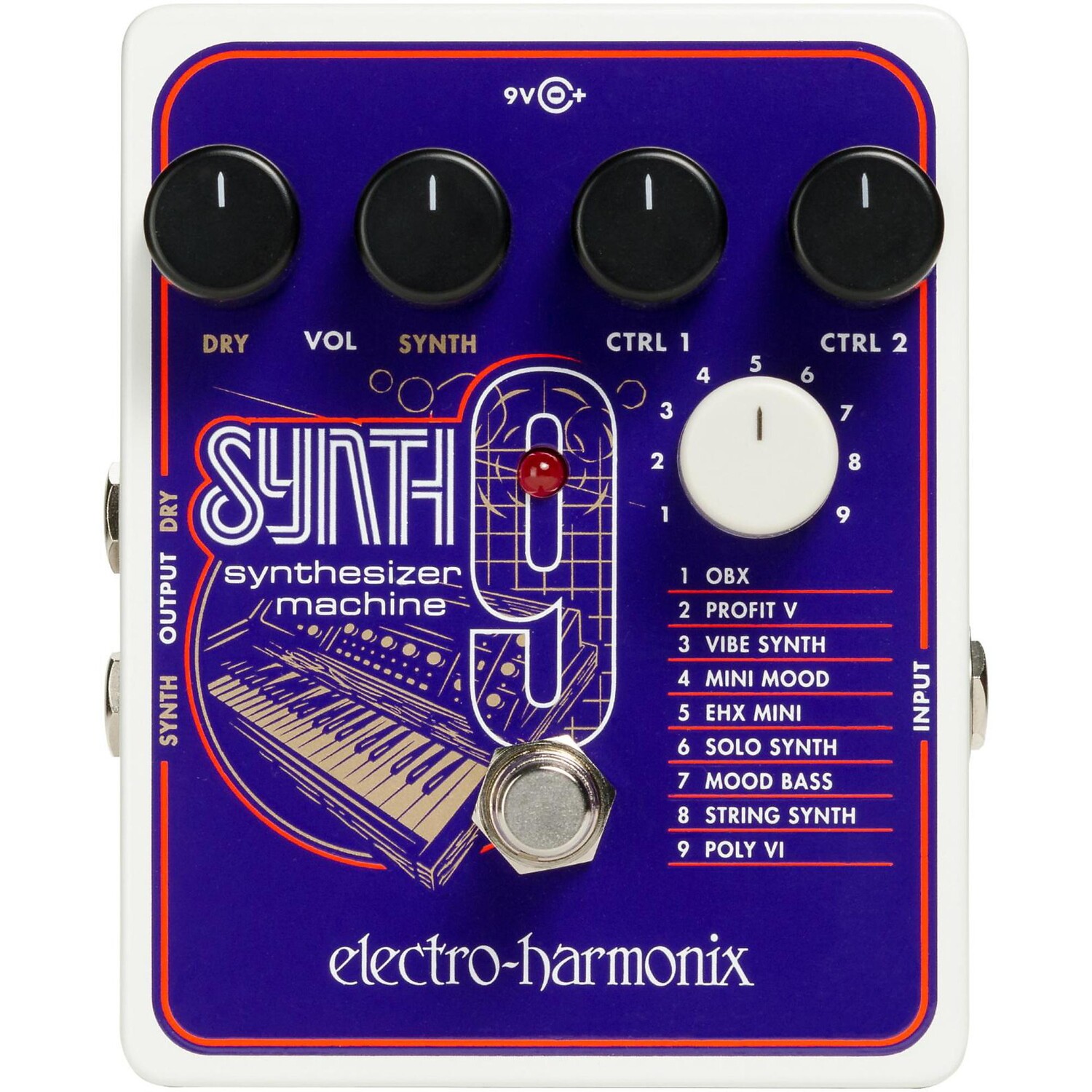 Педаль синтезатора Electro-Harmonix SYNTH9
Педаль синтезатора Electro-Harmonix SYNTH9