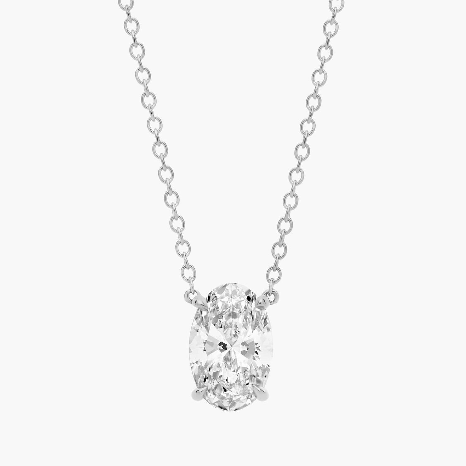 Подвеска с выращенным в лаборатории бриллиантом-солитером овальной огранки из белого золота 14 карат (1 1/2 карата, два камня - FG / VS2-SI1) Blue Nile
Подвеска с выращенным в лаборатории бриллиантом-солитером овальной огранки из белого золота 14 карат (1 1/2 карата, два камня - FG / VS2-SI1) Blue Nile