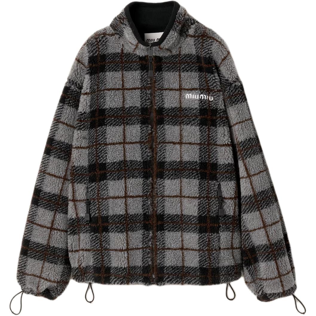 Пальто с бархатистой текстурой Women's MIU MIU, серый/черный
Пальто с бархатистой текстурой Women's MIU MIU, серый/черный