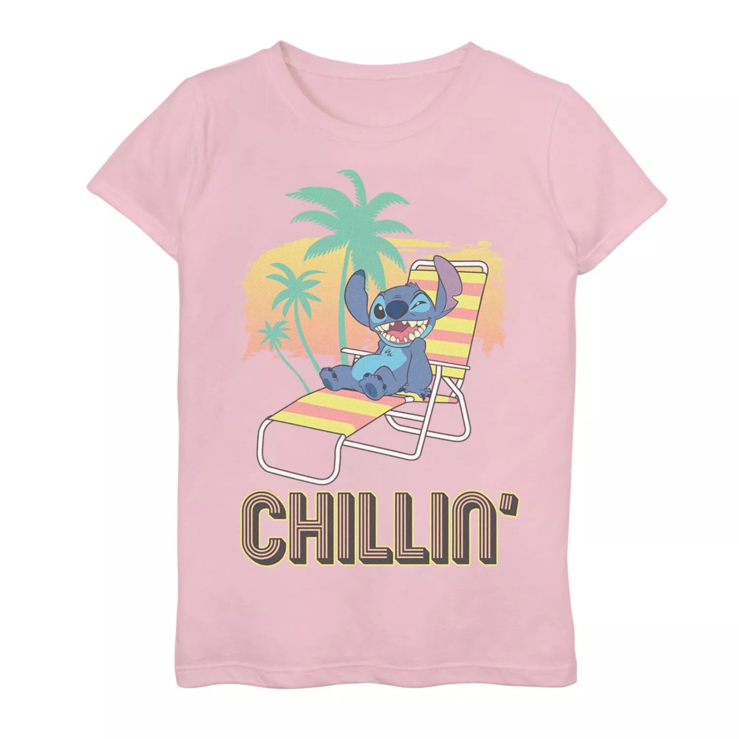 Футболка Disney's Lilo & Stitch для девочек 7–16 лет Chillin' Beach Chair с рисунком и портретом Licensed Character
Футболка Disney's Lilo & Stitch для девочек 7–16 лет Chillin' Beach Chair с рисунком и портретом Licensed Character