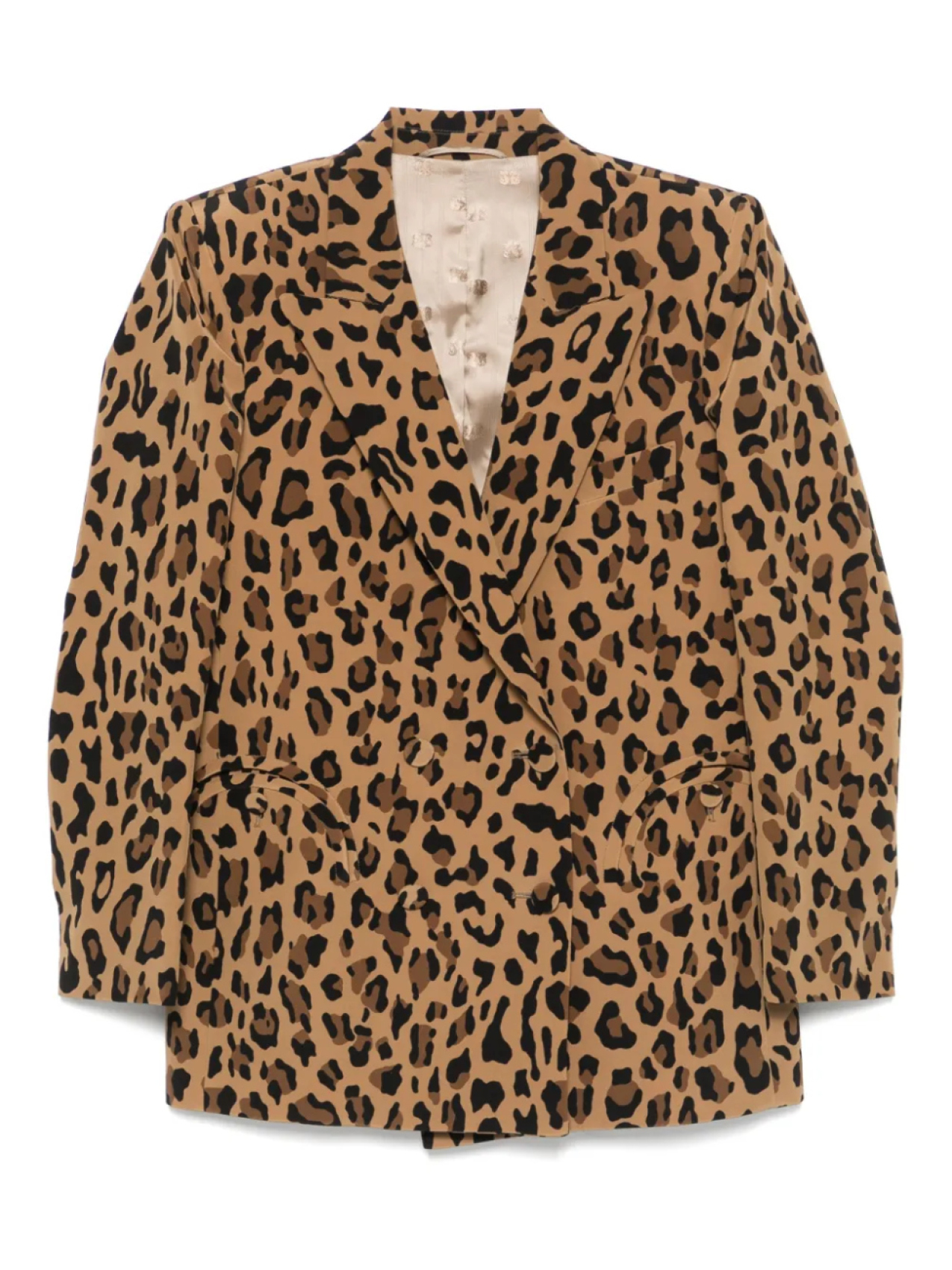 Блейзер с леопардовым принтом Blazé Milano, коричневый
Блейзер с леопардовым принтом Blazé Milano, коричневый