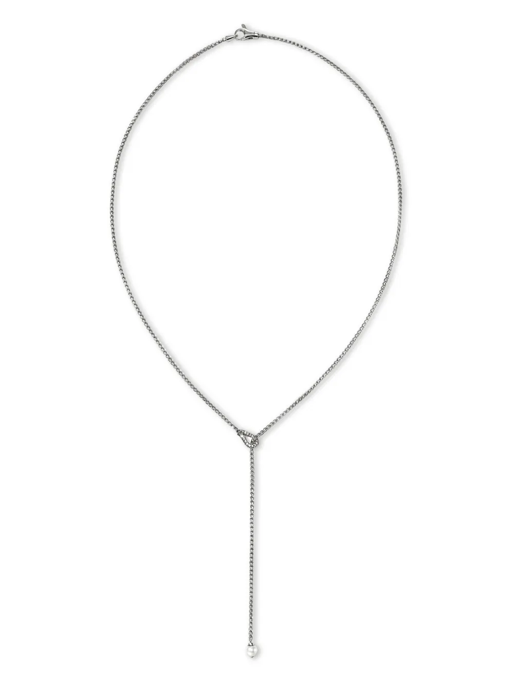 Ожерелье Surf Y из стерлингового серебра с бриллиантами и жемчугом John Hardy, серебяный
Ожерелье Surf Y из стерлингового серебра с бриллиантами и жемчугом John Hardy, серебяный