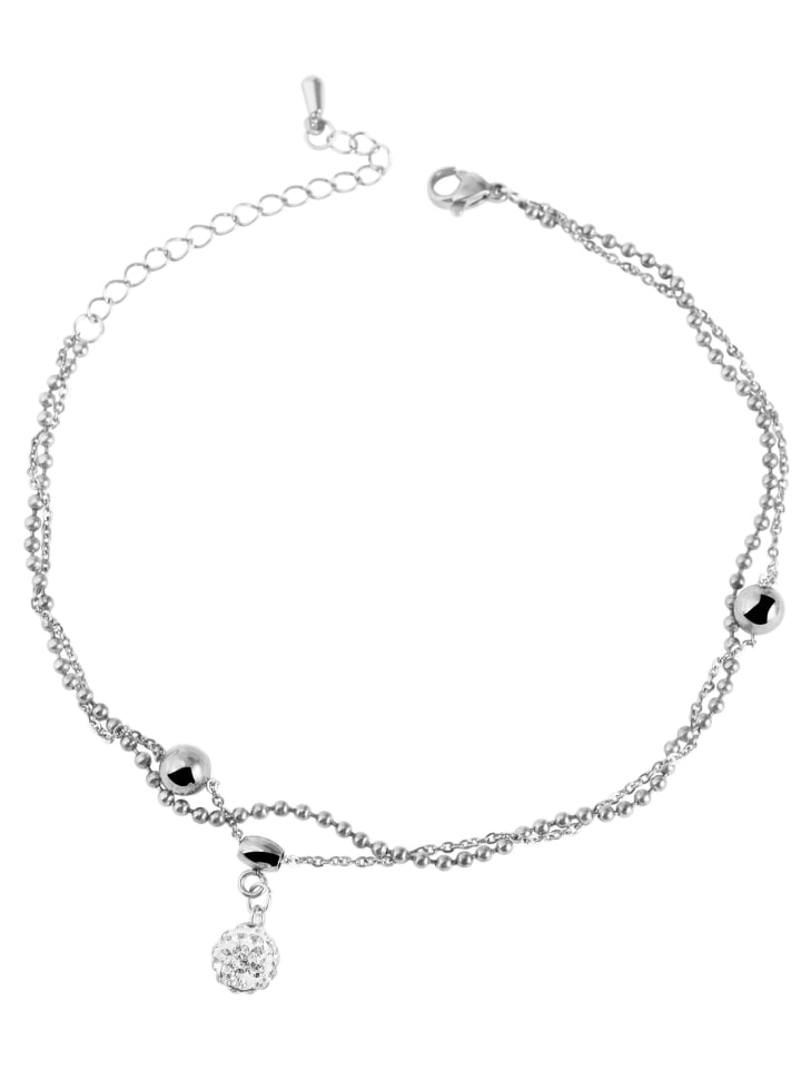 Adeliás Женский браслет из нержавеющей стали со стразами, 24+5 см, серебристый
Adeliás Женский браслет из нержавеющей стали со стразами, 24+5 см, серебристый