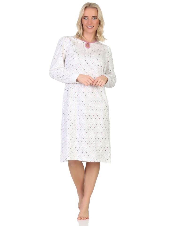 Ночная рубашка NORMANN Langarm klassische Design Knopfleiste am Hals, цвет altrose
Ночная рубашка NORMANN Langarm klassische Design Knopfleiste am Hals, цвет altrose