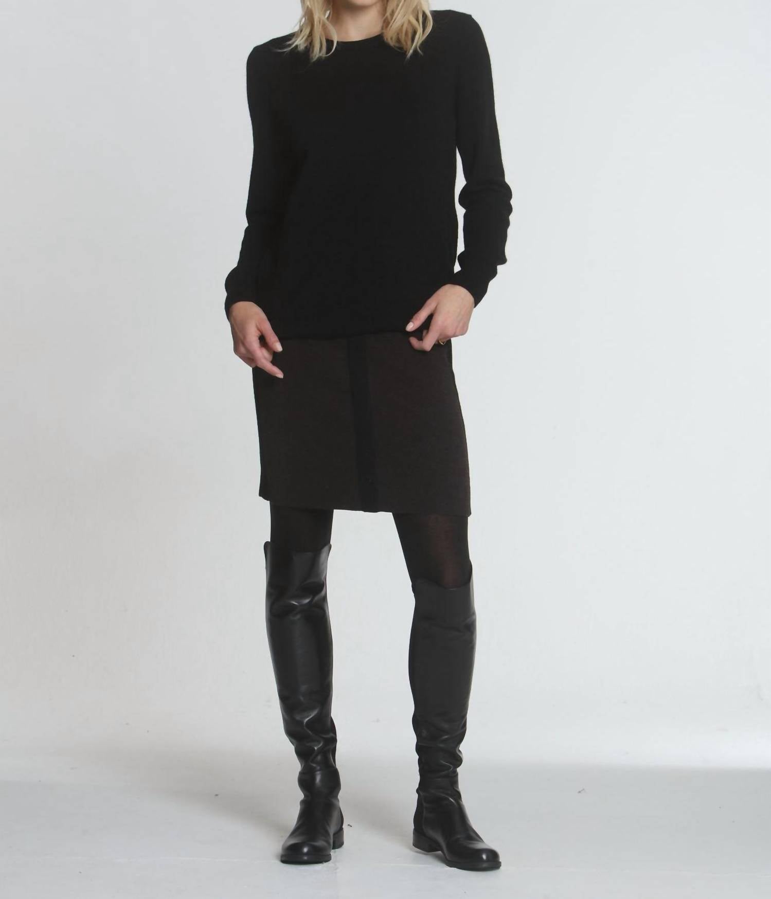 Женская вязаная юбка Haley в цвете коричневый/черный LABEL+thread 
Женская вязаная юбка Haley в цвете коричневый/черный LABEL+thread