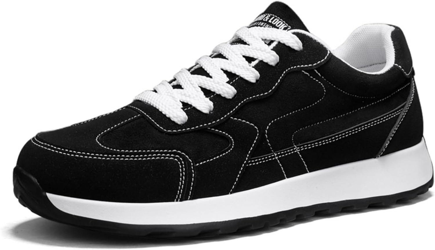 Мужские замшевые кроссовки Мужские шнурованные модные кроссовки Удобные плоские повседневные обувь для ходьбы Простые кроссовки для бега Подходят для спортзала, вождения и активного отдыха на улице Houdbdol, черный
Мужские замшевые кроссовки Мужские шнурованные модные кроссовки Удобные плоские повседневные обувь для ходьбы Простые кроссовки для бега Подходят для спортзала, вождения и активного отдыха на улице Houdbdol, черный