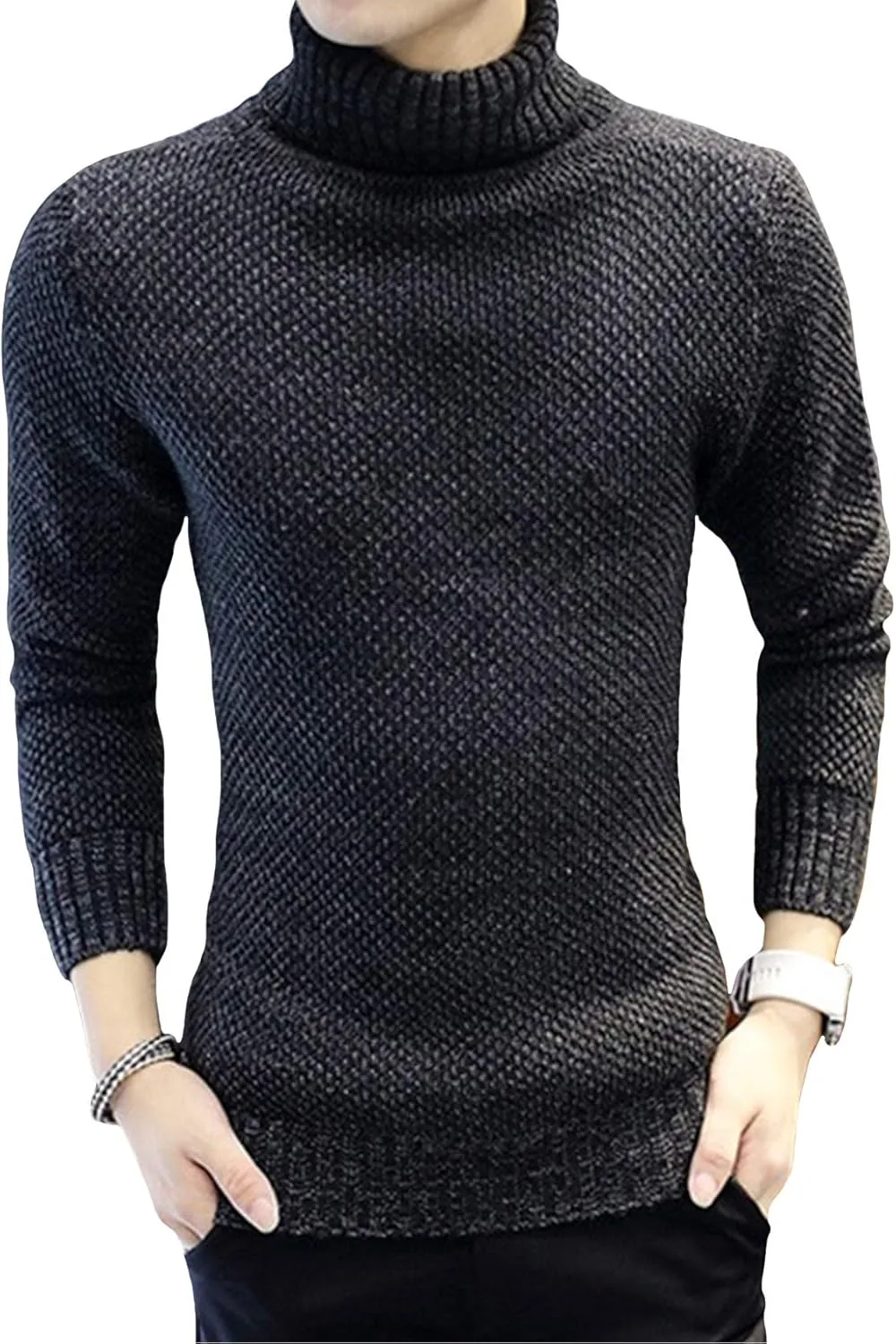 Мужской вязаный свитер с воротником-стойкой Jueshanzj
Мужской вязаный свитер с воротником-стойкой Jueshanzj