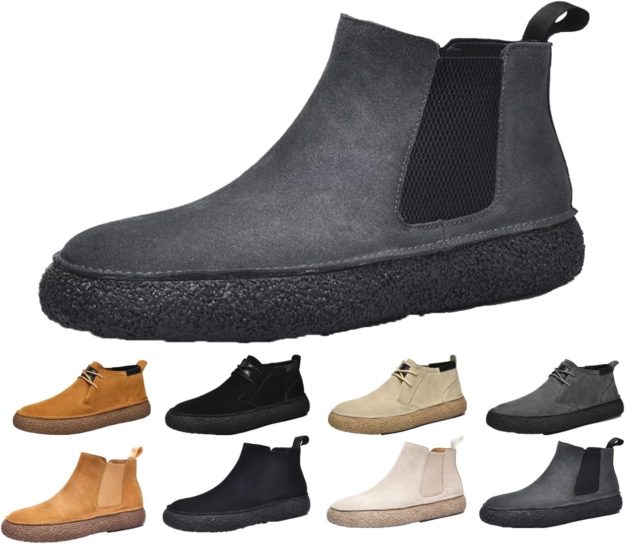 Мужские ботинки Чакка на щиколотке для пустыни, шнуровка, замшевая кожа, округлый носок, платформенные ботинки Generic, серый
Мужские ботинки Чакка на щиколотке для пустыни, шнуровка, замшевая кожа, округлый носок, платформенные ботинки Generic, серый