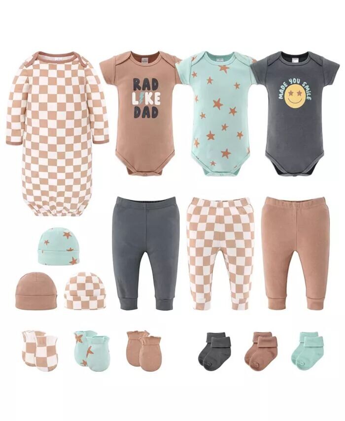 Подарочный набор Baby Boys Baby Layette для мальчиков, фигурист, 16 основных предметов, 0–3 месяца The Peanutshell, мультиколор
Подарочный набор Baby Boys Baby Layette для мальчиков, фигурист, 16 основных предметов, 0–3 месяца The Peanutshell, мультиколор