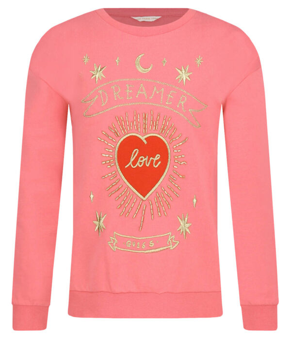 Свитшот детский Guess с золотой вышивкой, розовый
Свитшот детский Guess с золотой вышивкой, розовый