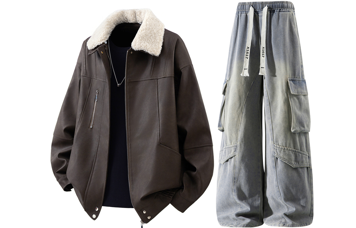 Повседневный спортивный костюм Unisex с лацканами, утолщенный и с флисовой подкладкой X1617, coffee jacket puffer jacket+желтый mud pants
Повседневный спортивный костюм Unisex с лацканами, утолщенный и с флисовой подкладкой X1617, coffee jacket puffer jacket+желтый mud pants