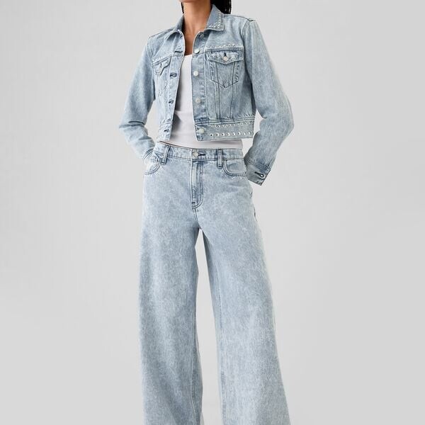 Джинсы baggy-fit с заклепками Gap, синий
Джинсы baggy-fit с заклепками Gap, синий