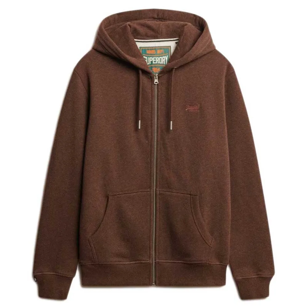Толстовка Superdry Essentials Logo full zip, коричневый
Толстовка Superdry Essentials Logo full zip, коричневый