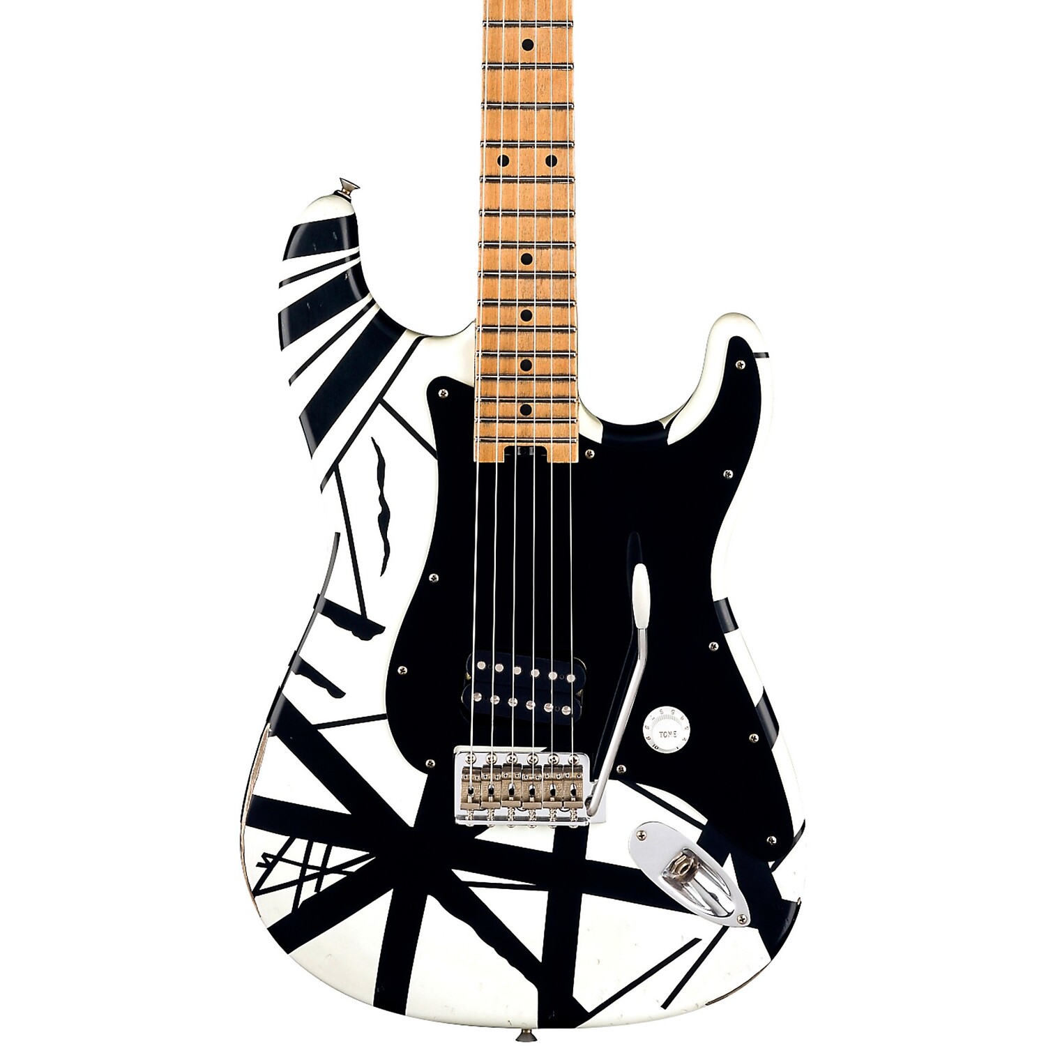 Электрогитара EVH Striped Series '78 Eruption, белая с черными полосками
Электрогитара EVH Striped Series '78 Eruption, белая с черными полосками