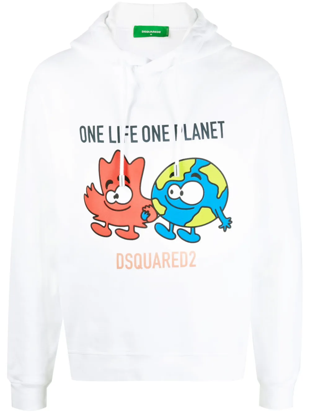Худи с кулиской и графичным принтом DSQUARED2, белый
Худи с кулиской и графичным принтом DSQUARED2, белый