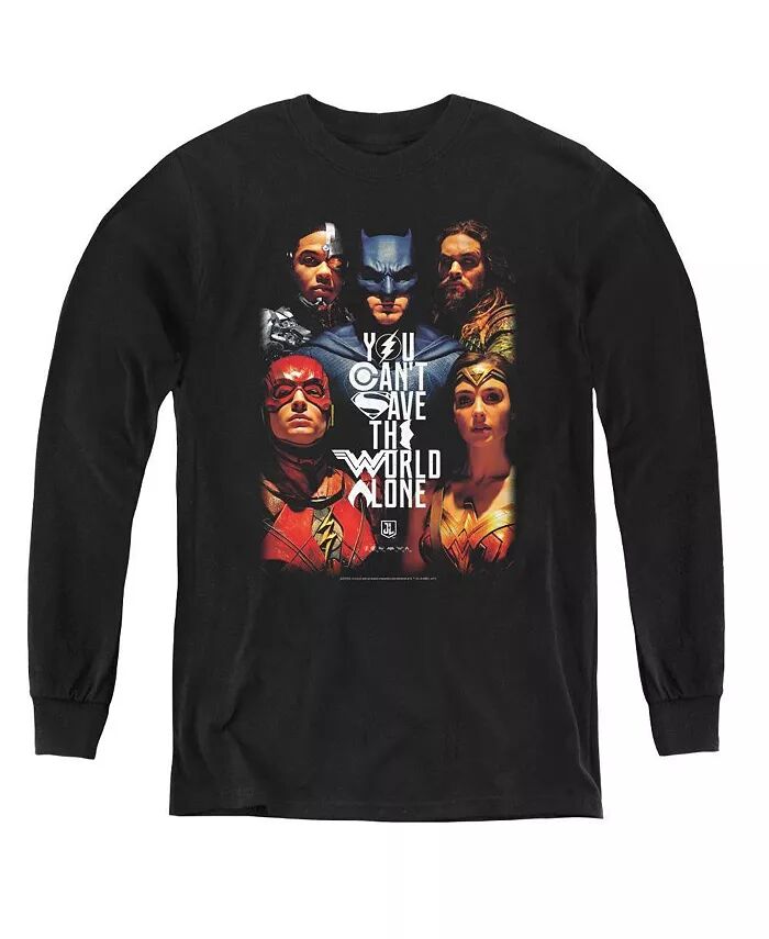 Толстовка с длинным рукавом для мальчиков из фильма «Молодежь спасает мир» Justice League, черный
Толстовка с длинным рукавом для мальчиков из фильма «Молодежь спасает мир» Justice League, черный