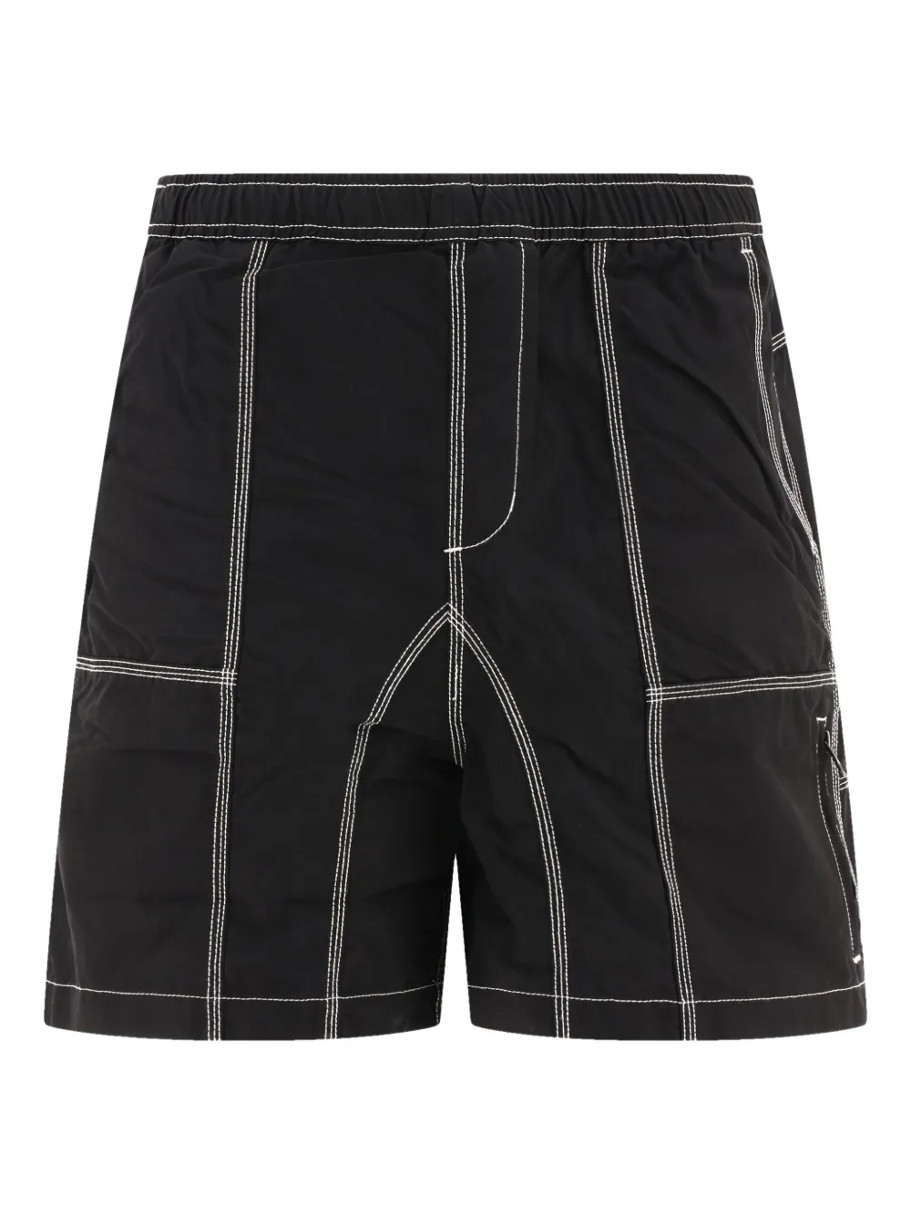 Шорты с контрастной строчкой и вставками Brain Dead, черный
Шорты с контрастной строчкой и вставками Brain Dead, черный