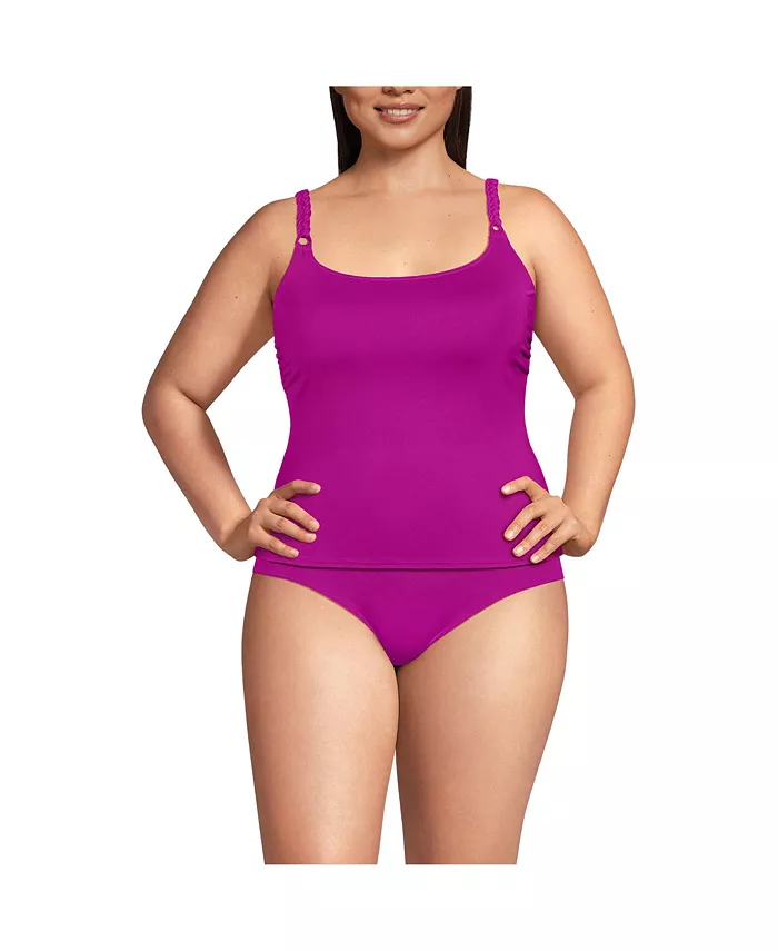 Женский топ-танкини из макраме Lands' End, фиолетовый
Женский топ-танкини из макраме Lands' End, фиолетовый