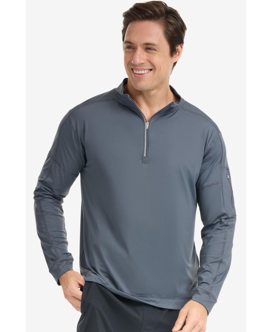 Мужская солнцезащитная футболка с защитой от солнца UPF 50+ и имитацией молнии BloqUV, Smoke
Мужская солнцезащитная футболка с защитой от солнца UPF 50+ и имитацией молнии BloqUV, Smoke