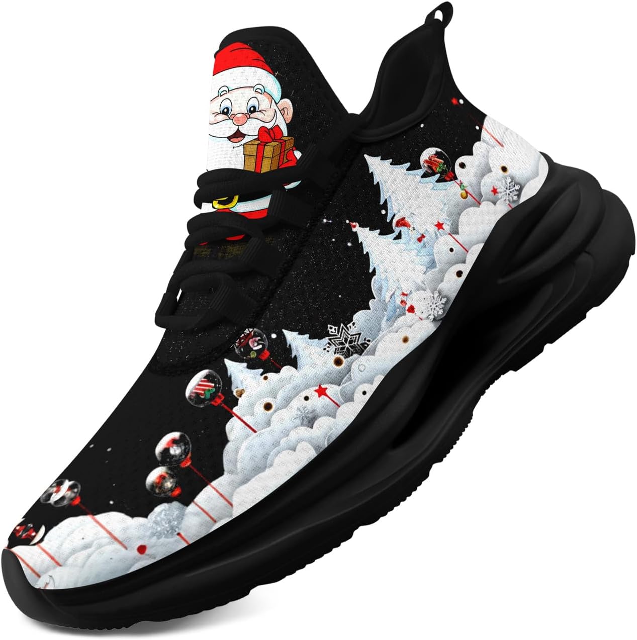 Рождественские кроссовки для мужчин и женщин - праздничный дизайн, удобные легкие теннисные кроссовки из сетки для прогулок Coolcustomize, белый
Рождественские кроссовки для мужчин и женщин - праздничный дизайн, удобные легкие теннисные кроссовки из сетки для прогулок Coolcustomize, белый