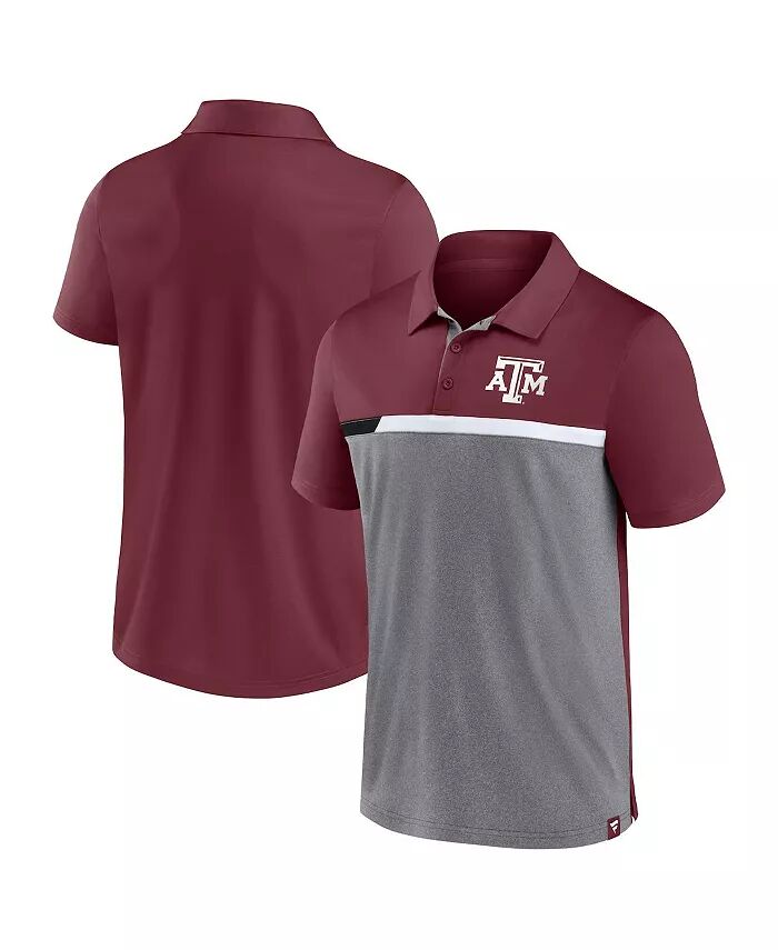 Мужская рубашка-поло Texas A&M Aggies Split Block Color Block, бордовая и меланжевая серая Fanatics
Мужская рубашка-поло Texas A&M Aggies Split Block Color Block, бордовая и меланжевая серая Fanatics