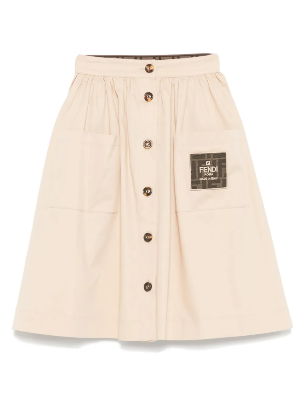 Юбка с нашивкой-логотипом Fendi Kids, нейтральный
Юбка с нашивкой-логотипом Fendi Kids, нейтральный