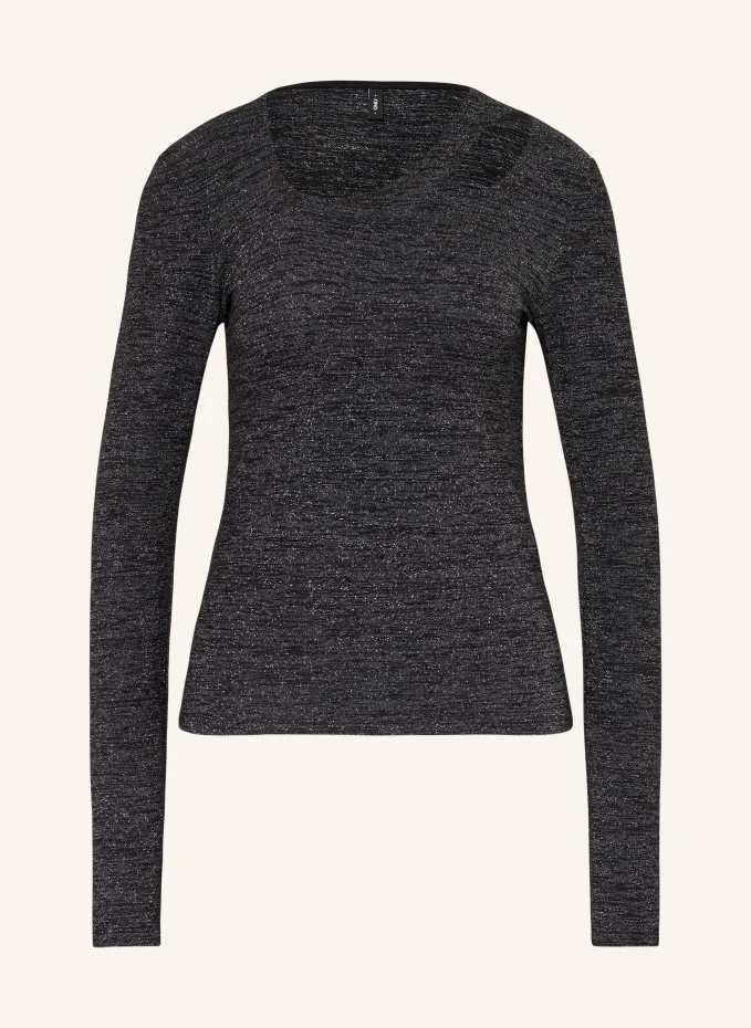 Лонгслив с вырезами и блестящей пряжей Only, черный
Лонгслив с вырезами и блестящей пряжей Only, черный