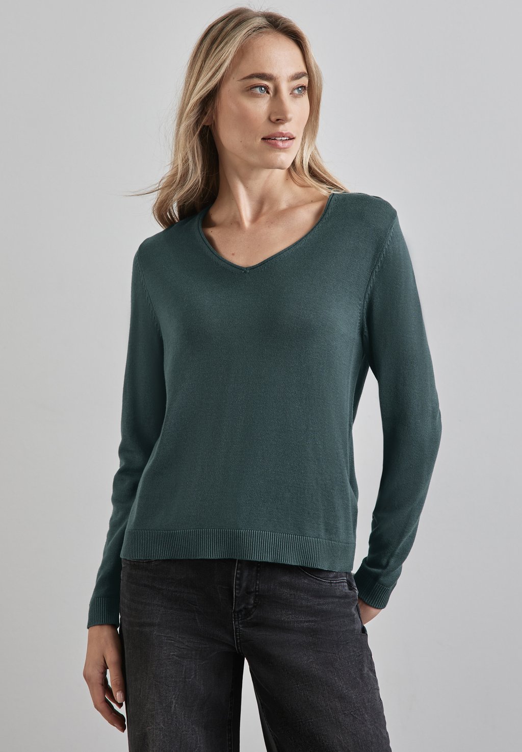 Джемпер Street One, темно-зеленый 
Джемпер Street One, темно-зеленый