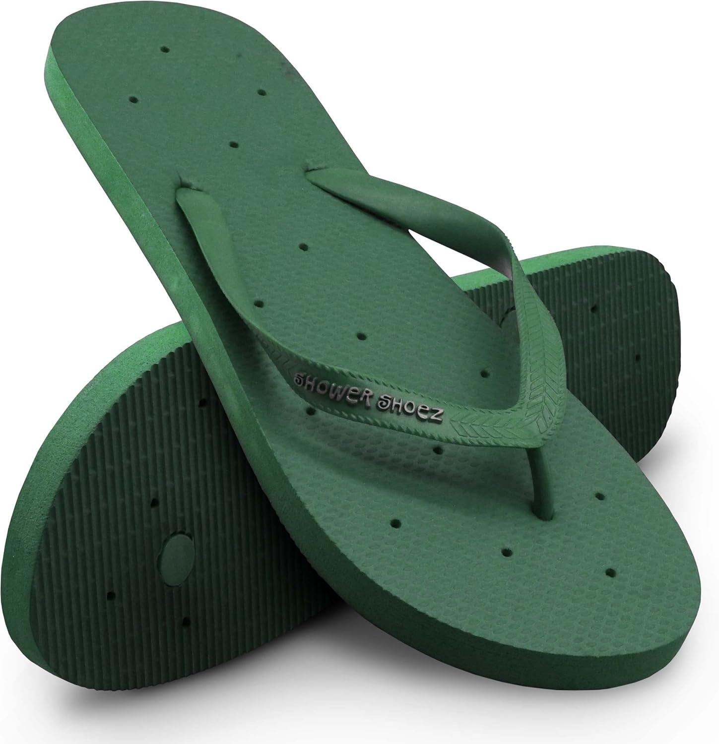 Мужские нескользящие пляжные/спортивные шлепанцы для душа, бассейна и общежития Shower Shoez, темно-зеленый
Мужские нескользящие пляжные/спортивные шлепанцы для душа, бассейна и общежития Shower Shoez, темно-зеленый