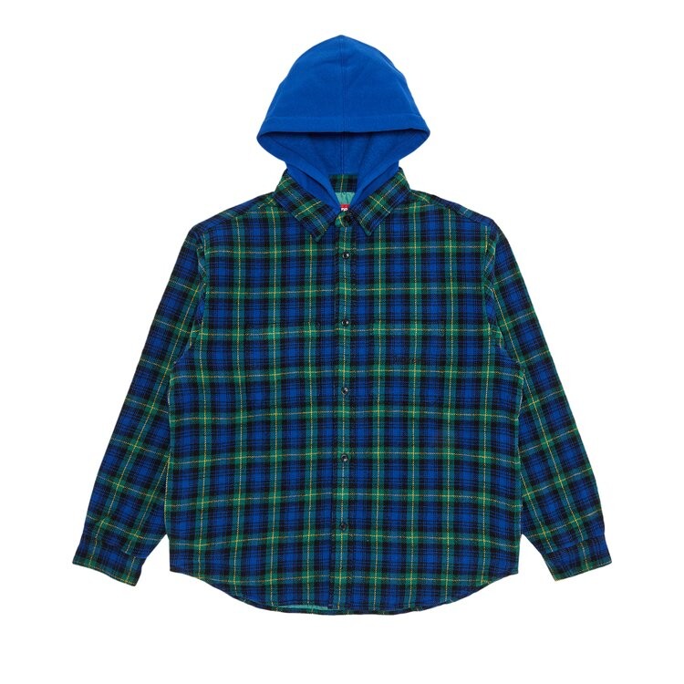 Рубашка Supreme Tartan Flannel Hooded 'Blue', синий
Рубашка Supreme Tartan Flannel Hooded 'Blue', синий