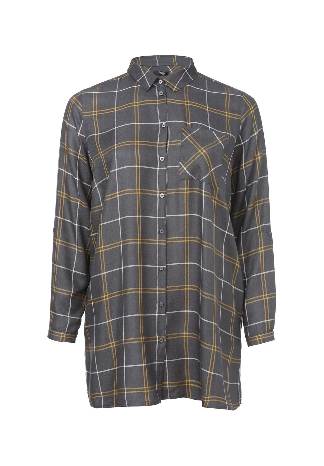 Длинная блузка Модная длинная блузка с клетчатым узором по всей поверхности frapp, цвет Anthracite Multicol
Длинная блузка Модная длинная блузка с клетчатым узором по всей поверхности frapp, цвет Anthracite Multicol