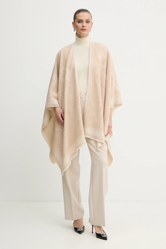 Шерстяное пончо Pinko, бежевый
Шерстяное пончо Pinko, бежевый