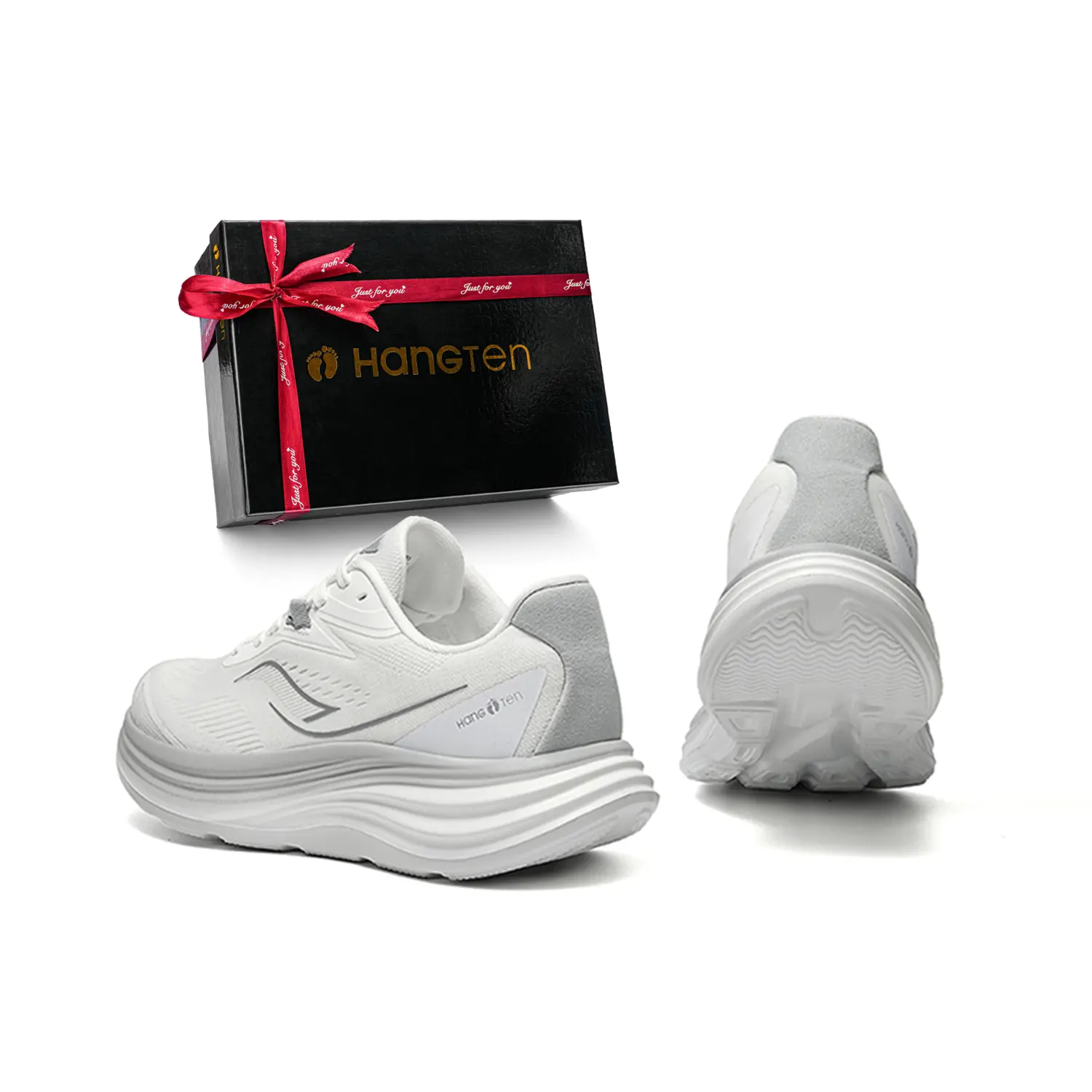 HANG TEN Амортизирующие, противоскользящие, износостойкие, дышащие, легкие, упругие низкие кроссовки для бега мужские - белый светло-серый (женские), цвет White Light Gray (Women's)
HANG TEN Амортизирующие, противоскользящие, износостойкие, дышащие, легкие, упругие низкие кроссовки для бега мужские - белый светло-серый (женские), цвет White Light Gray (Women's)