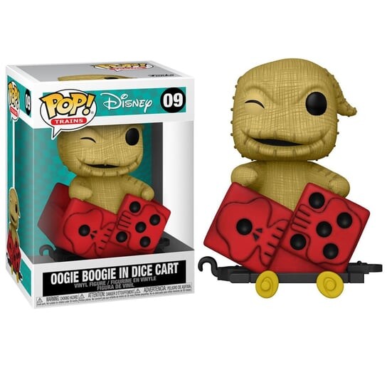 Funko POP! Поезда, коллекционная фигурка, Дисней, Oogie Boogie In Dice Cart
Funko POP! Поезда, коллекционная фигурка, Дисней, Oogie Boogie In Dice Cart