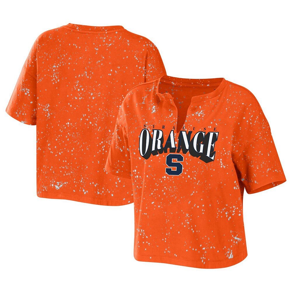 Женская футболка WEAR by Erin Andrews Orange Syracuse Orange Bleach Wash с укороченным вырезом и вырезом в виде брызг, цвет Syr Orange
Женская футболка WEAR by Erin Andrews Orange Syracuse Orange Bleach Wash с укороченным вырезом и вырезом в виде брызг, цвет Syr Orange
