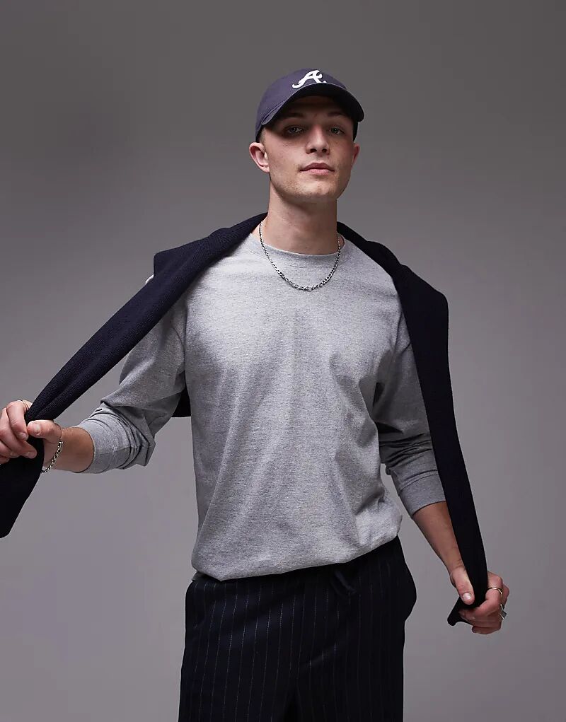 Футболка свободного кроя ARKET из хлопкового джерси серого цвета с длинными рукавами
Футболка свободного кроя ARKET из хлопкового джерси серого цвета с длинными рукавами