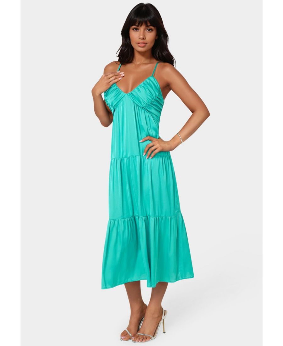 Женское многоярусное макси-платье-сарафан Bebe, Blue
Женское многоярусное макси-платье-сарафан Bebe, Blue