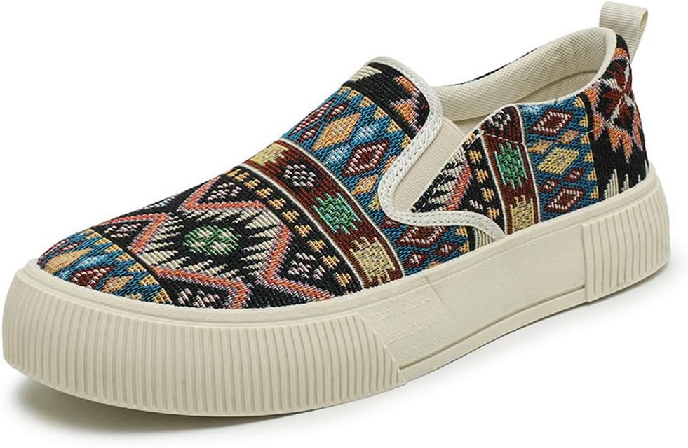 Мужские кроссовки на платформе с этническим узором, повседневные тканевые лоферы для мужчин Tazimall, черный
Мужские кроссовки на платформе с этническим узором, повседневные тканевые лоферы для мужчин Tazimall, черный