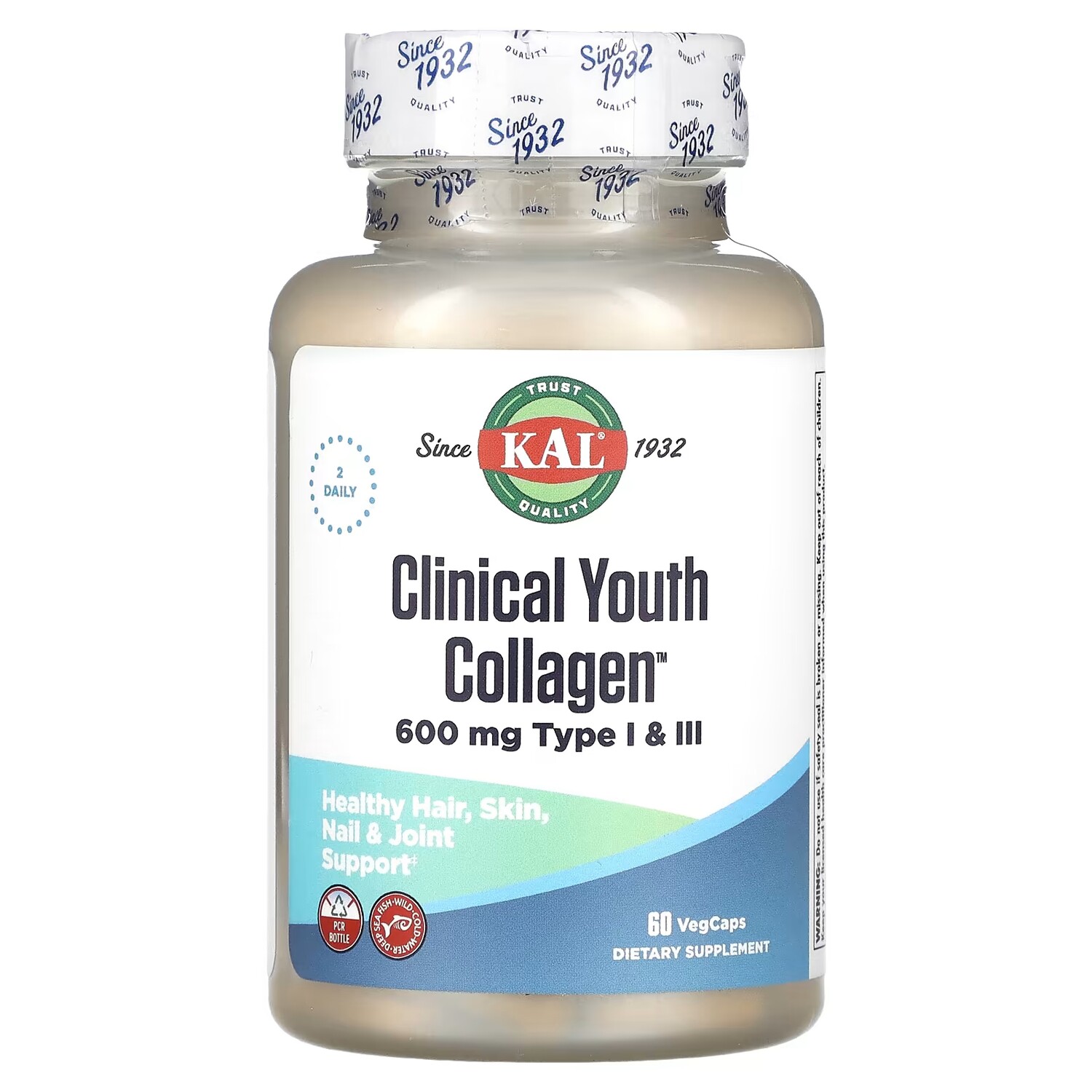 KAL Clinical Youth Collagen 60 растительных капсул