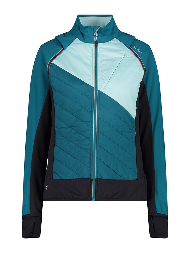 Функциональная куртка бирюзового/черного цвета CMP
Функциональная куртка бирюзового/черного цвета CMP