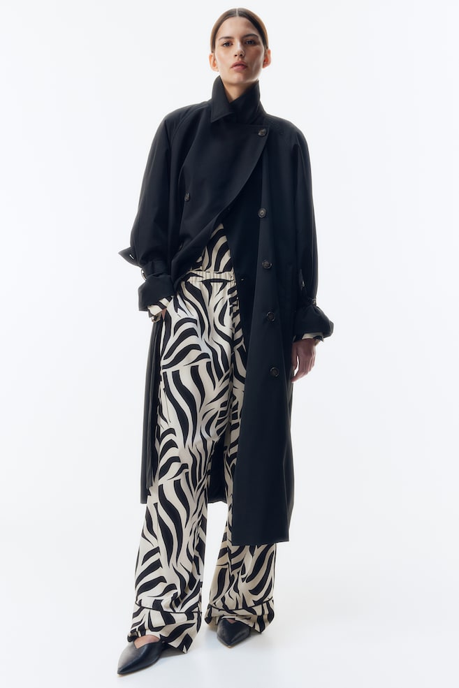 Брюки из твила свободного покроя H&M, мультиколор
Брюки из твила свободного покроя H&M, мультиколор