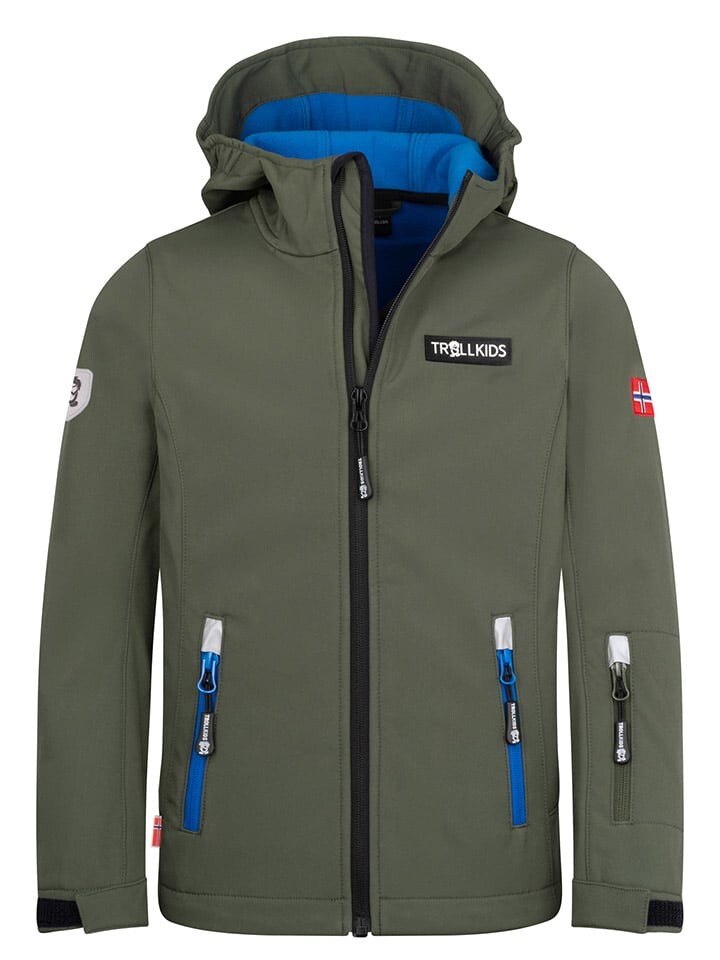 Куртка софтшелл Trollkids Oslofjord, хаки
Куртка софтшелл Trollkids Oslofjord, хаки